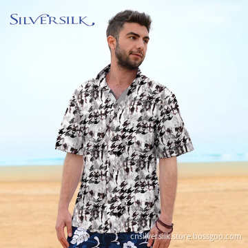 Sommer Herren XXXXL Kurzarmhemd Bedruckt Custom